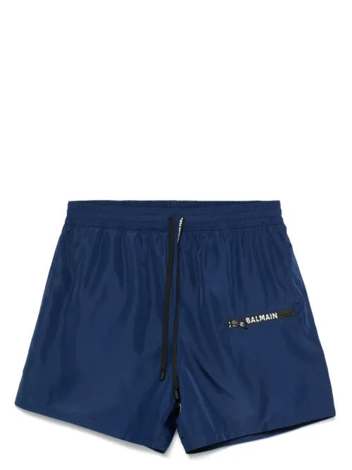 Short de bain à logo imprimé - Balmain - Modalova