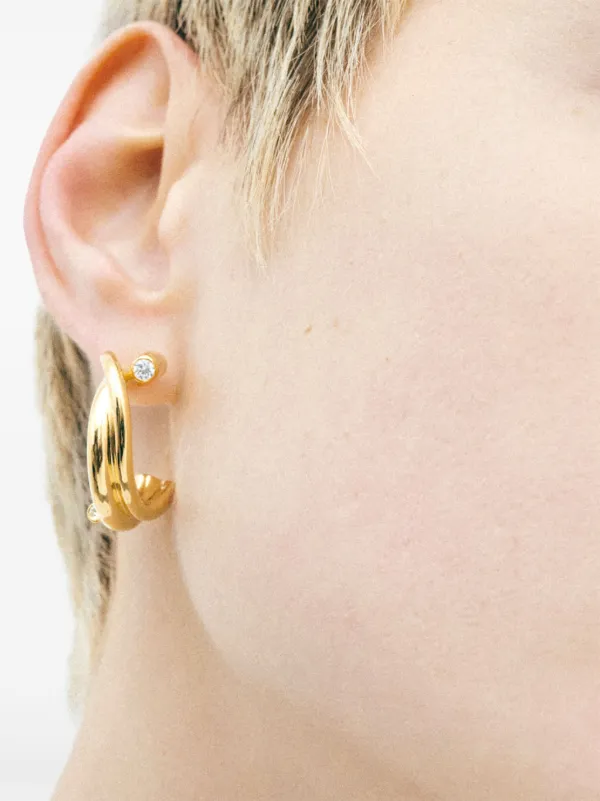 Completedworks Multi Strand フープピアス 18Kゴールド | ゴールド 