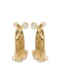 Completedworks 18kt gold plated Multi Strand hoop earrings