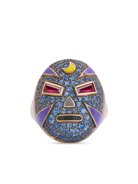 Francesca Villa 18kt rose gold The Mankind multi-stone ring