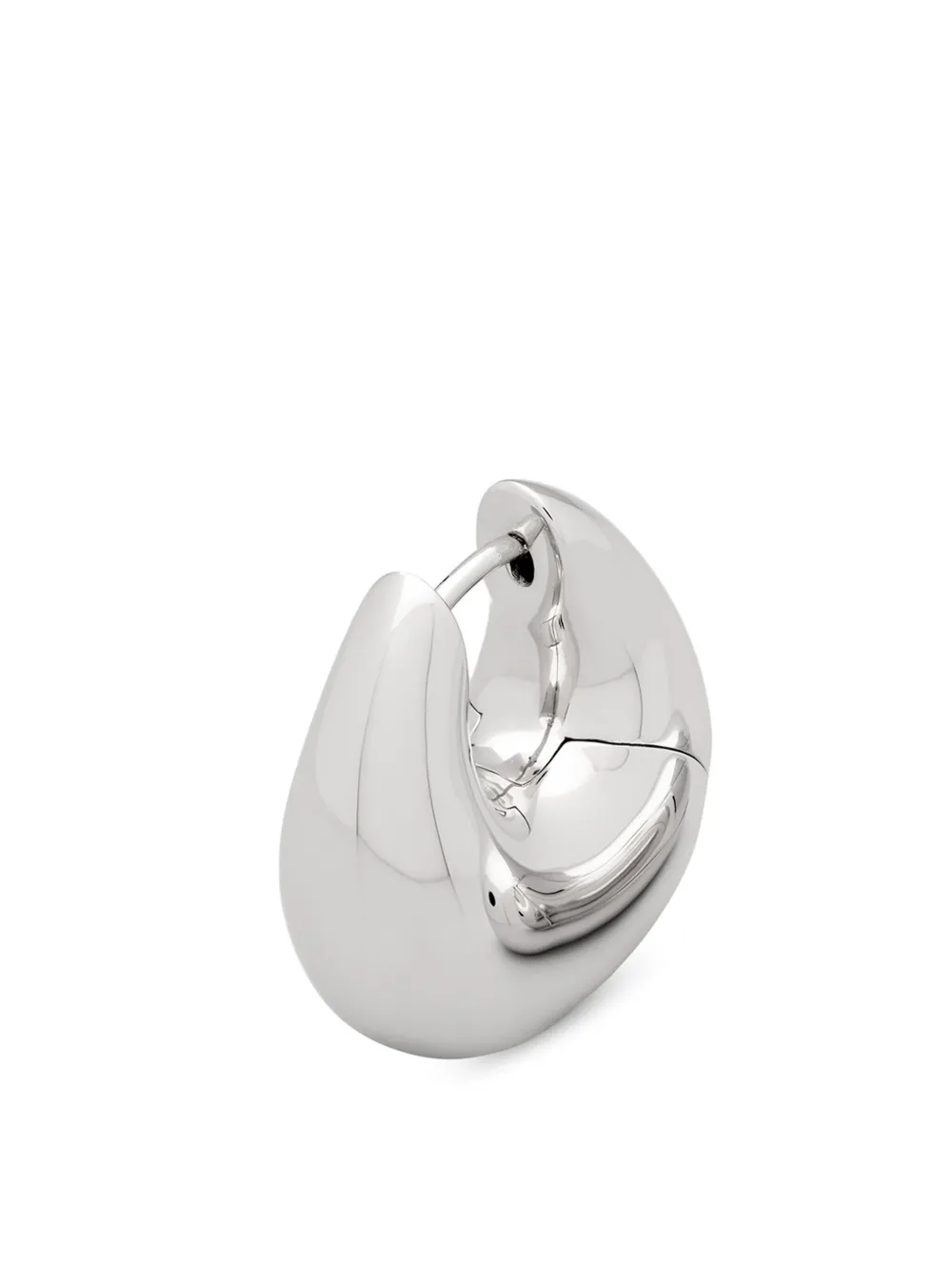 Tom Wood Large Bao Hoops Earrings In 银色