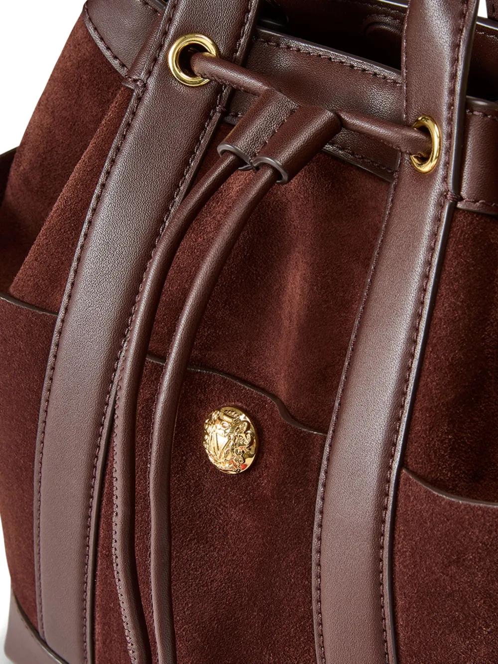 Veronica Beard Leather Bucket Bag Brown FARFETCH