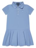 Ralph Lauren Kids logo-embroidered polo dress - Blue