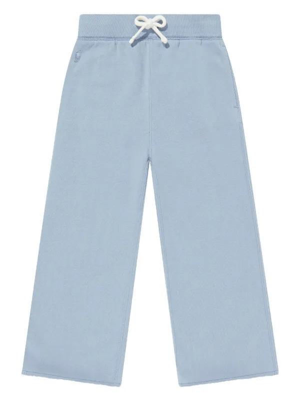 POLO RALPH LAUREN KIDS Polo Pony embroidered Track Pants Blue FARFETCH TR