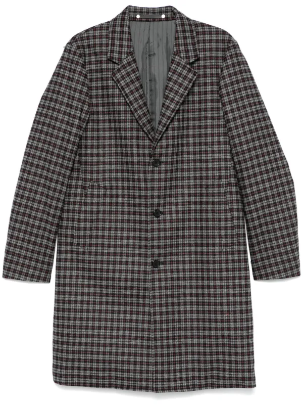 PS Paul Smith Checked Coats Grey FARFETCH PH