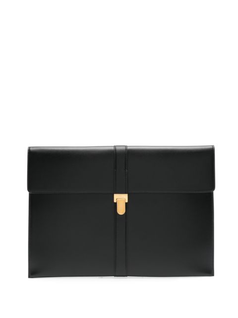 The Row pochette en cuir