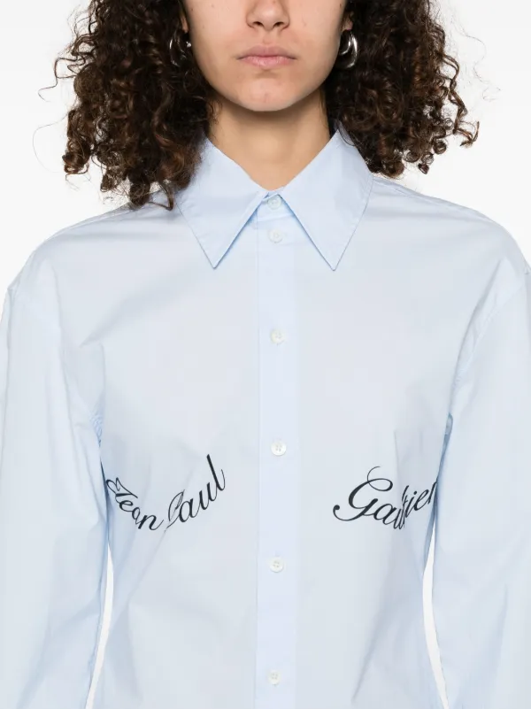 jean paul gaultier FEMME ストライプシャツ 黒×白