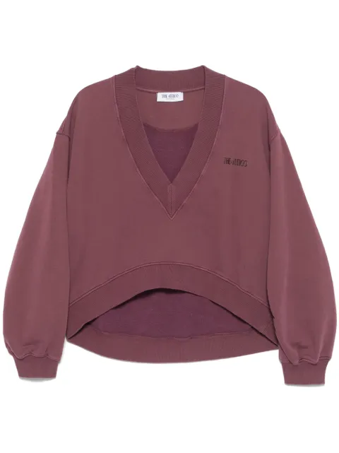 The Attico sudadera con logo bordado