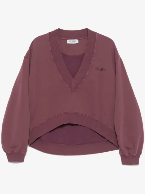 The Attico sudadera con logo bordado