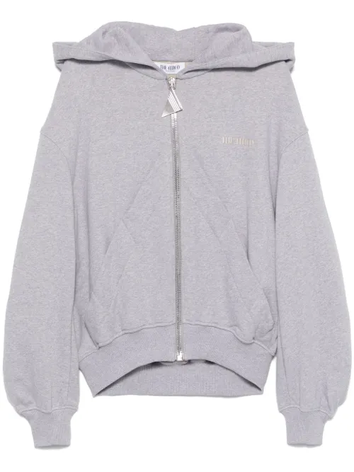 Hoodie à logo en relief - The Attico - Modalova