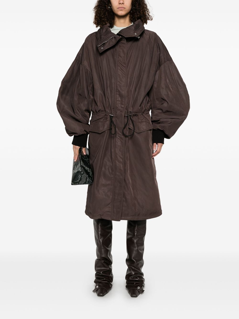 The Attico maxi coat - Brown