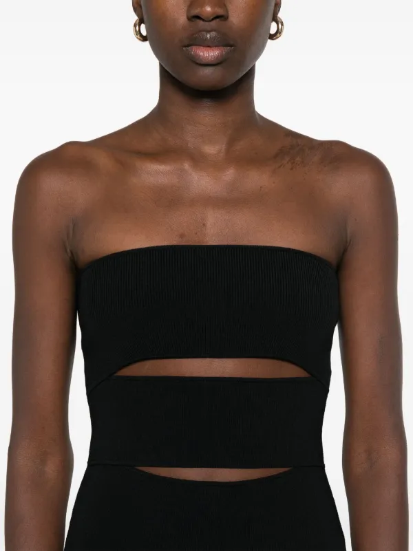 Christopher Esber Slash Maxi Dress | Black | FARFETCH