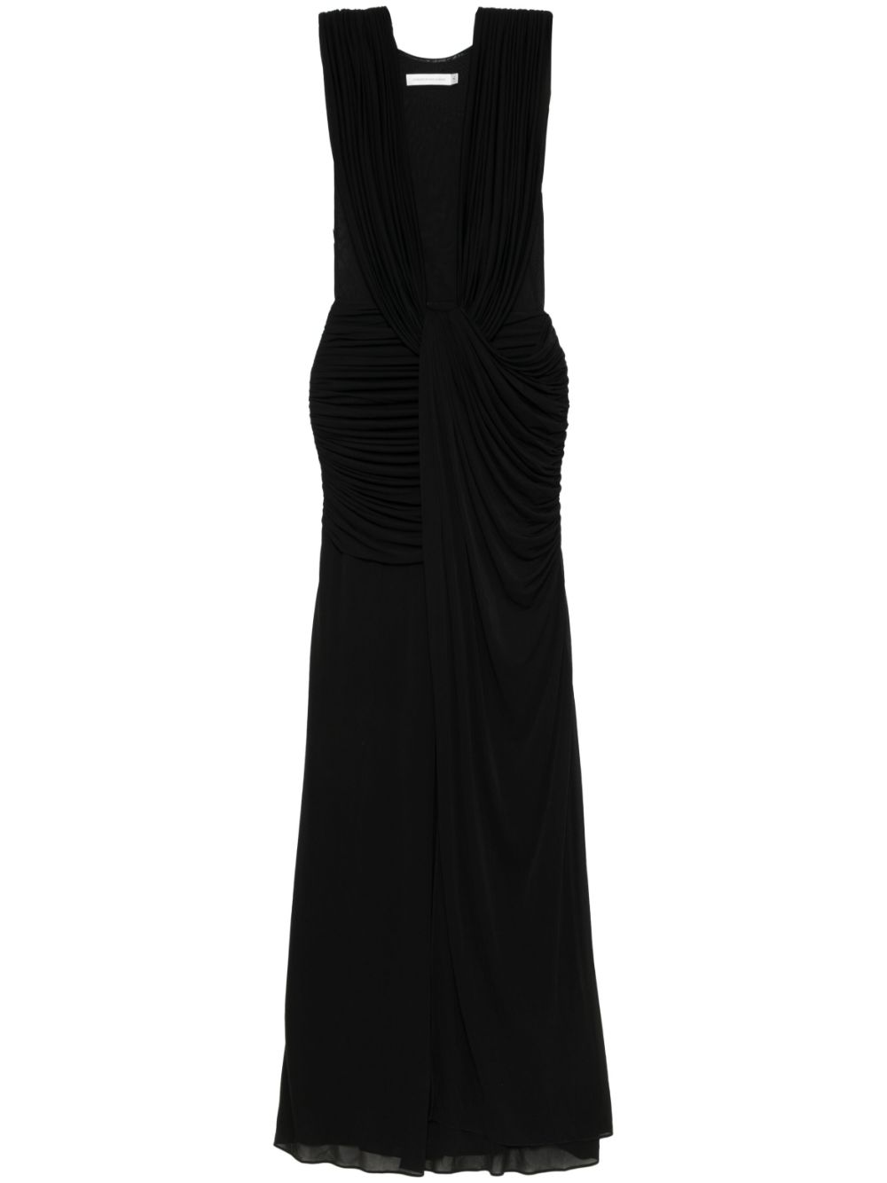 Christopher Esber draped maxi dress - Black