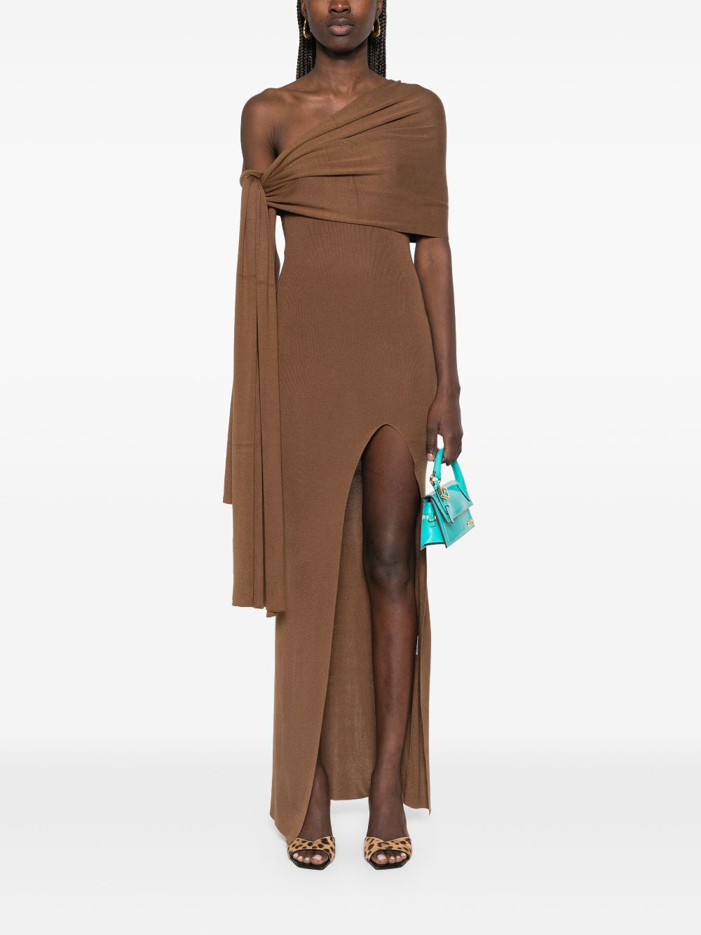 Aya Muse Hale maxi-jurk - Bruin