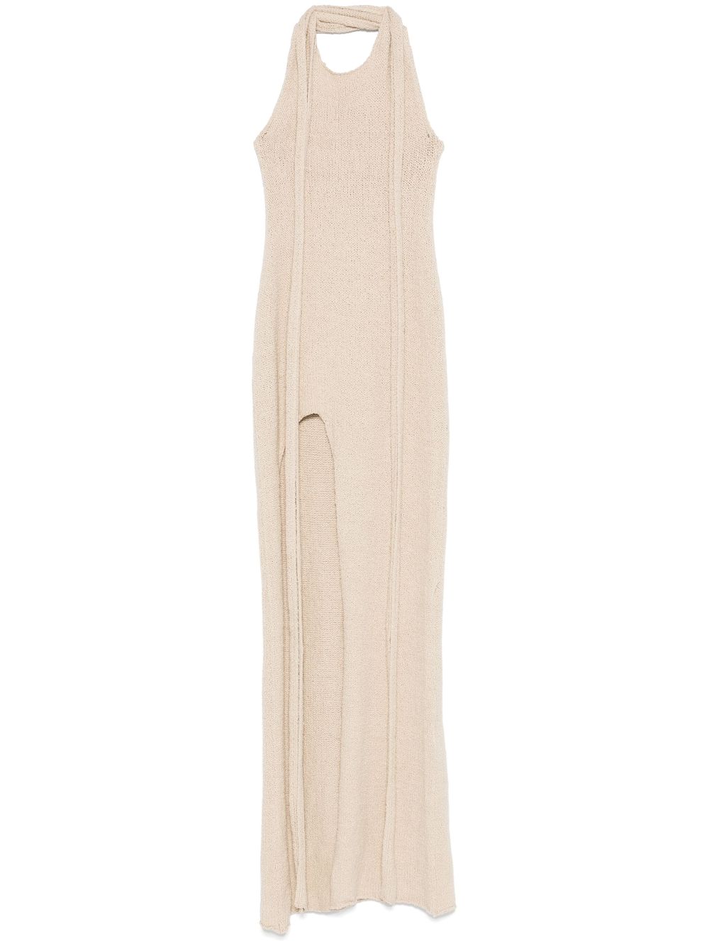 Aya Muse knitted midi dress - Neutrals