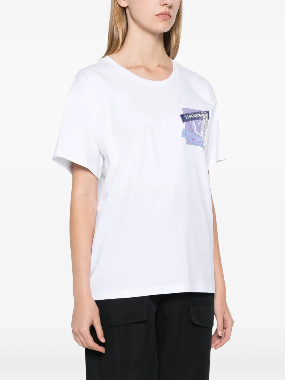 EMPORIO ARMANI LOGO-PRINT T-SHIRT