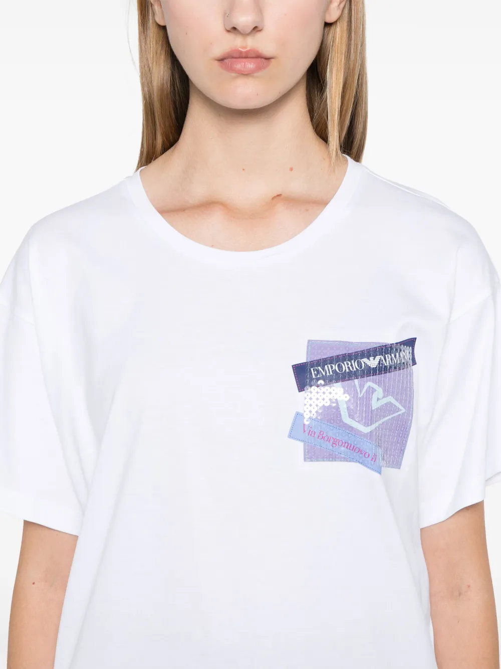 EMPORIO ARMANI LOGO-PRINT T-SHIRT