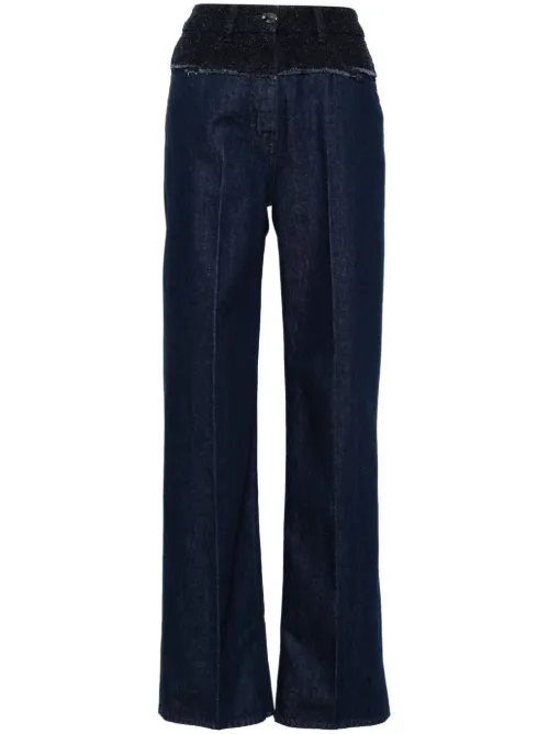 Jean à empiècements en tweed - Givenchy - Modalova