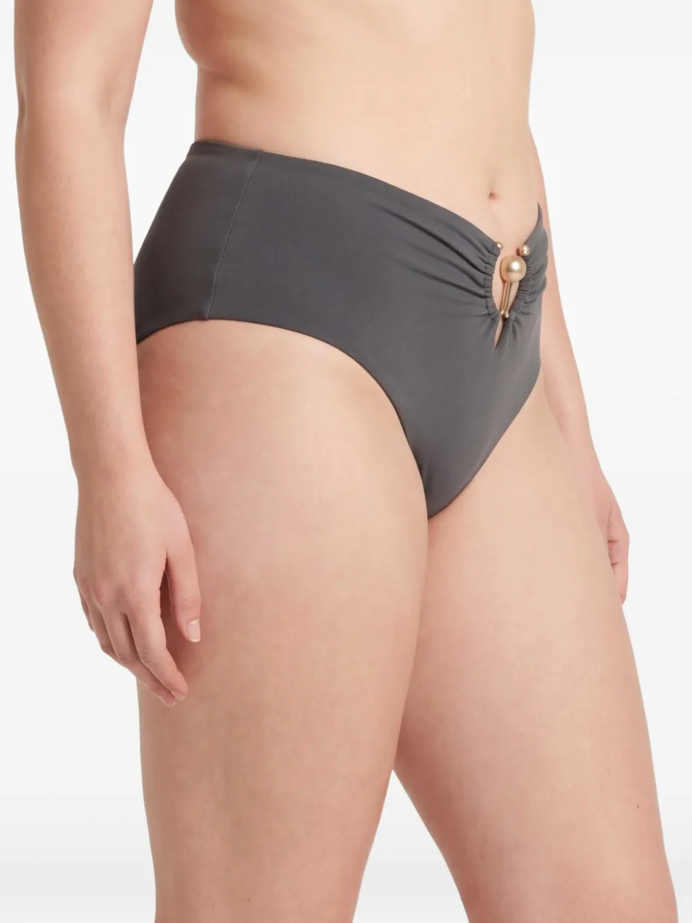 Christopher Esber Bikinislip met ruches Grijs