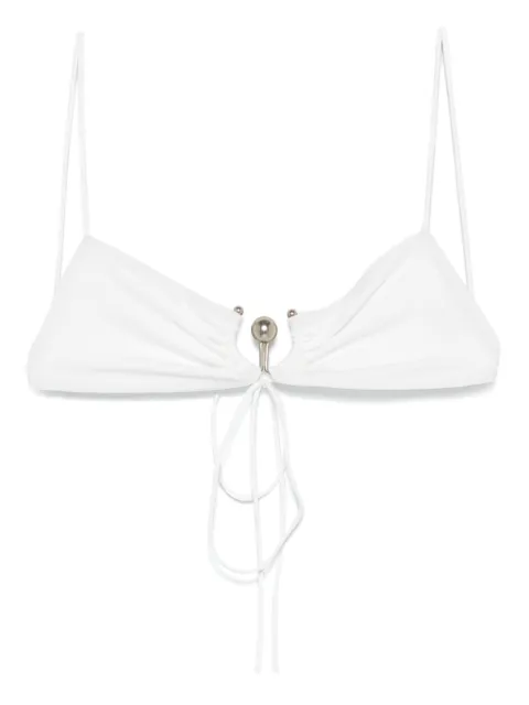 Christopher Esber Ruched Orbit bikini top