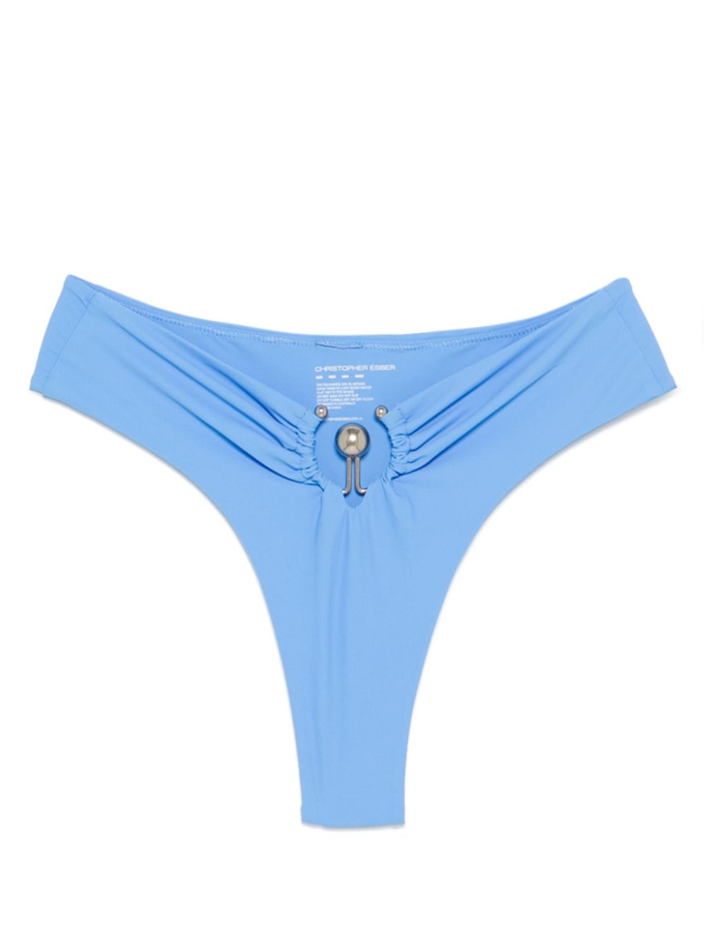 Christopher Esber Orbit bikinislip met ruches Blauw