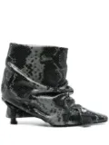 The Attico 95mm Juno boots - Black