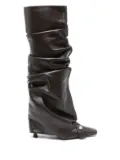 The Attico 95mm Juno boots - Brown
