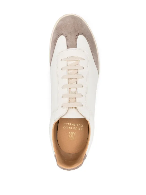【Brunello Cucinelli】レザースニーカー Brunello Cucinelli レザースニーカー | ニュートラル | FARFETCH JP