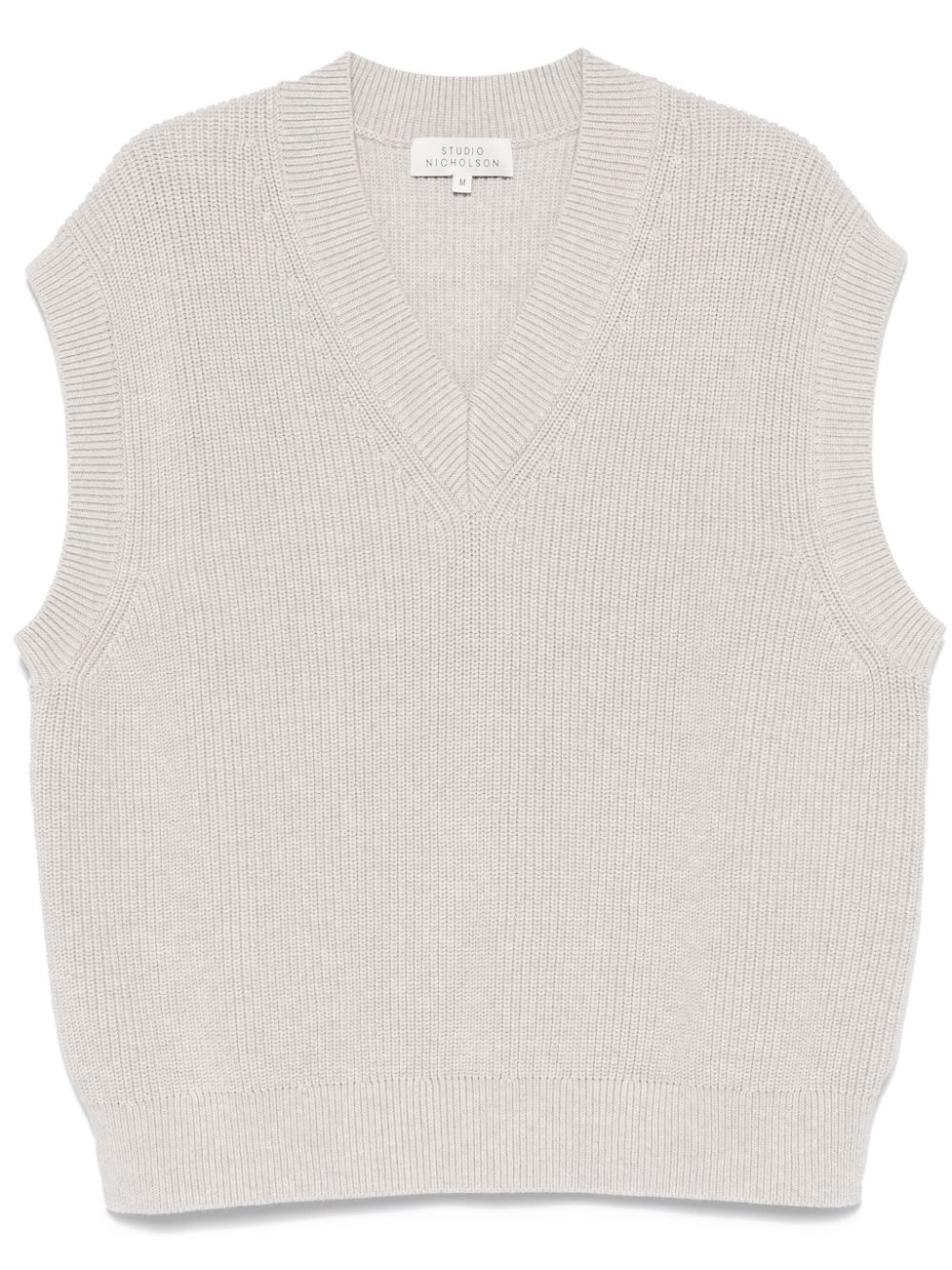 ribbed-knit vest