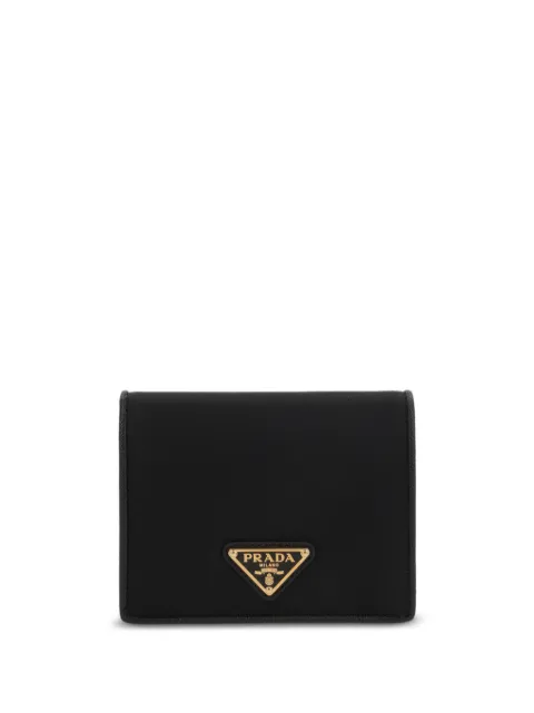 Prada triangle logo bi-fold wallet 