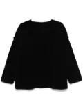 Jil Sander raised-seam sweater - Black