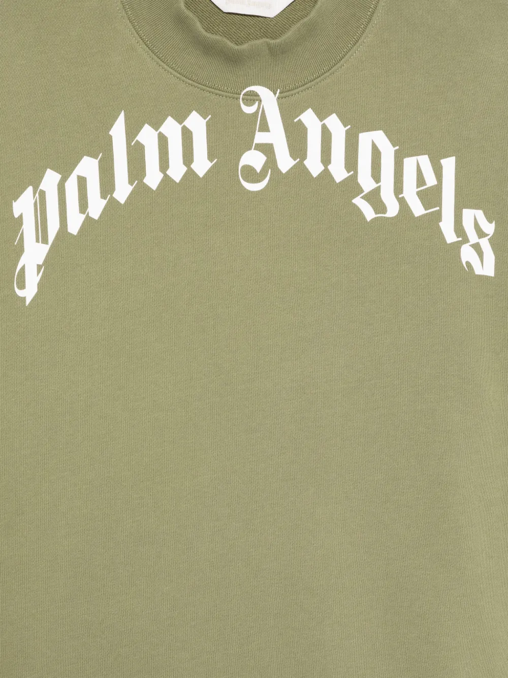 Palm Angels Kids Sweater met logoprint Groen