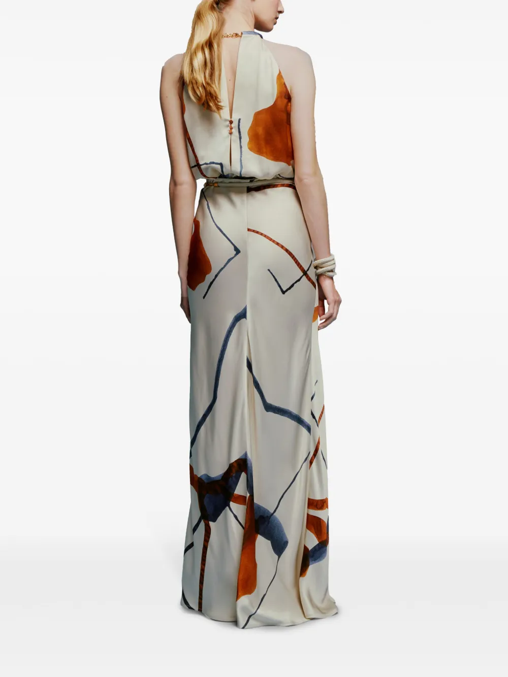 Silvia Tcherassi Manuela maxi-rok Beige