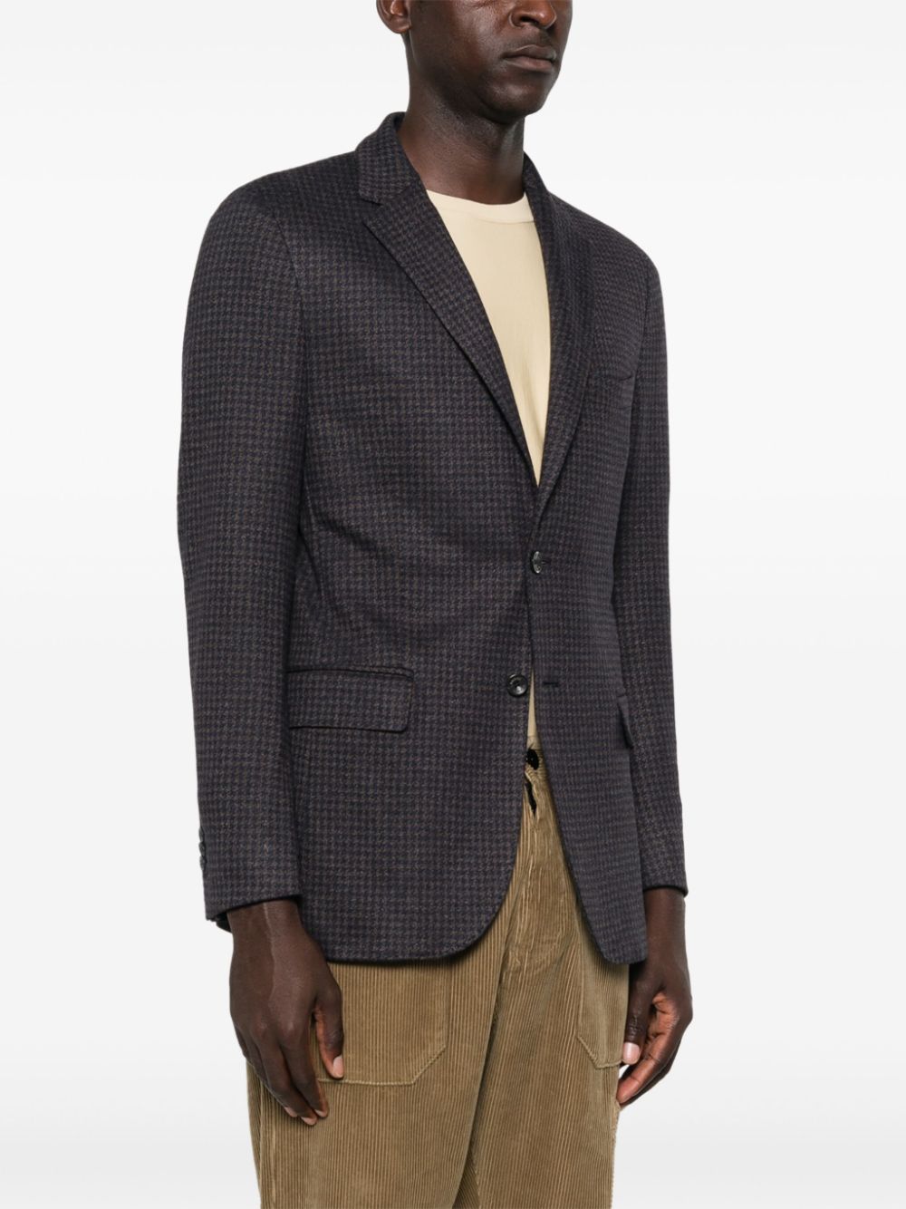 Boggi Milano houndstooth-pattern blazer Men