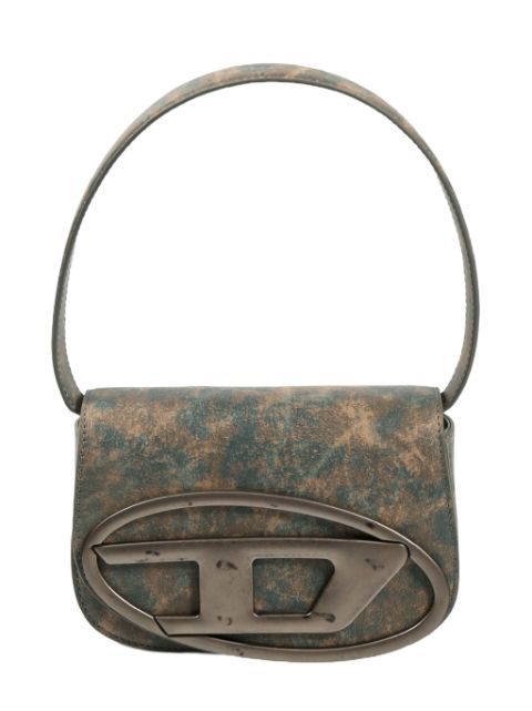 Diesel logo plaque shoulder bag Women