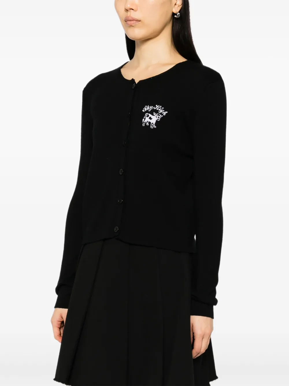 Sky High Farm Intarsia vest Zwart