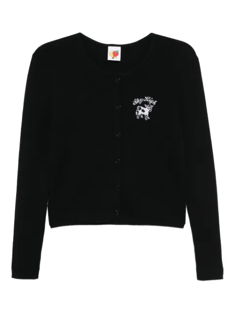 Sky High Farm intarsia-knit logo cardigan