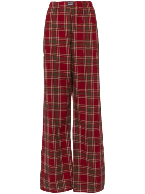 ERL pantalones de pijama con motivo de cuadros