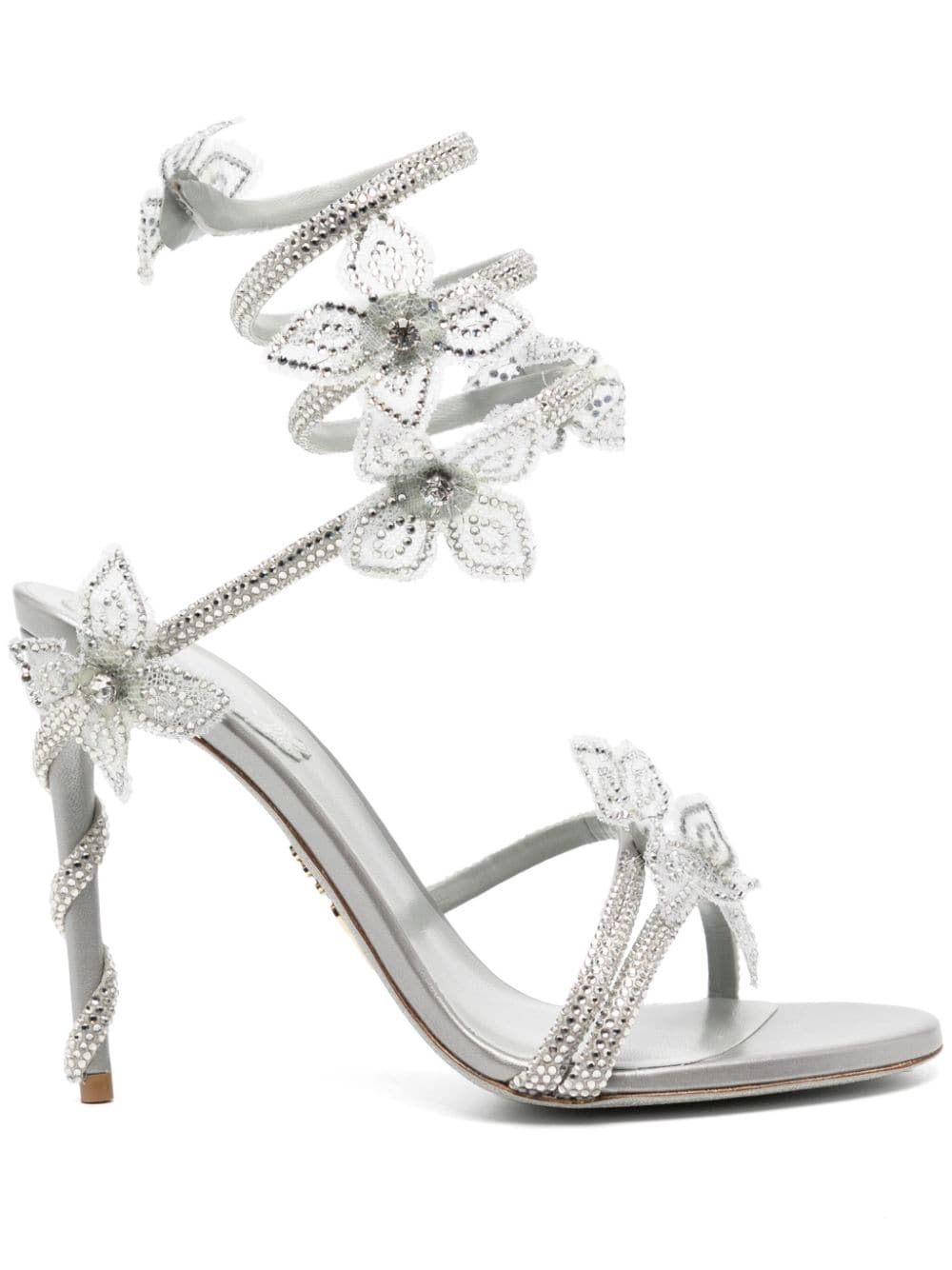 Shop René Caovilla 110mm Margot Pumps In Silver