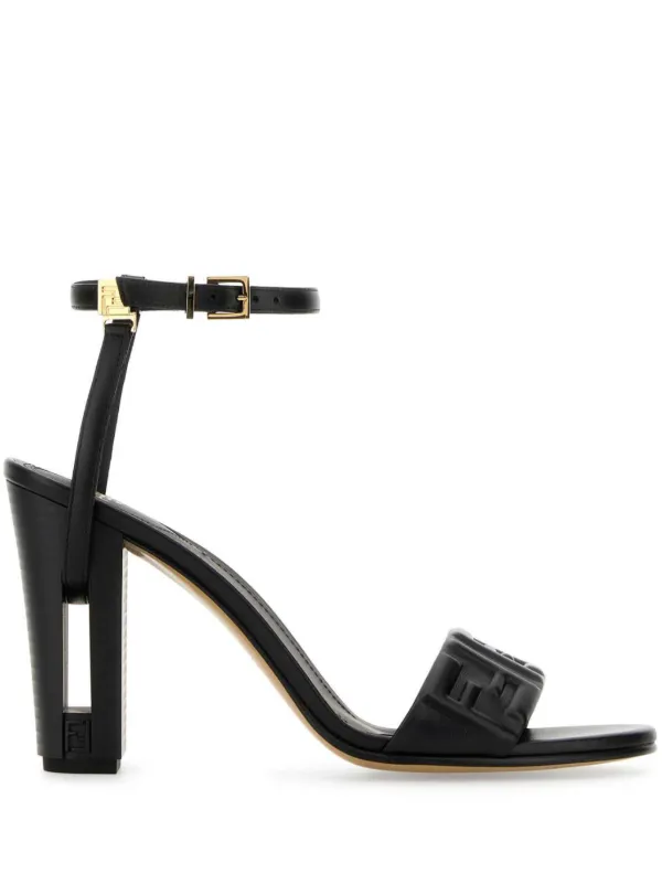 Fendi leather sandals online