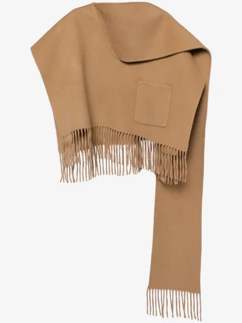 Goen.J Poncho con frange