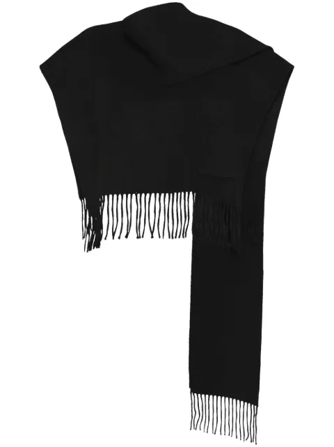 Goen.J fringed muffler poncho