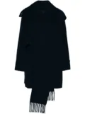 Goen.J Double-faced muffler-collared jacket - Blue