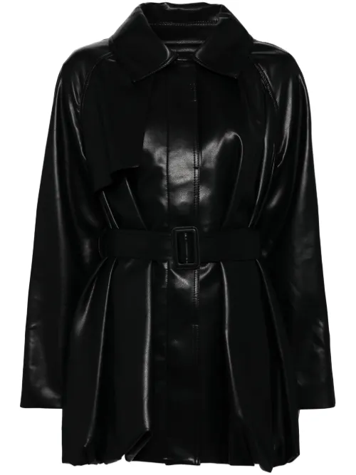 Goen.J trench en cuir - Noir - Goen.J - Modalova