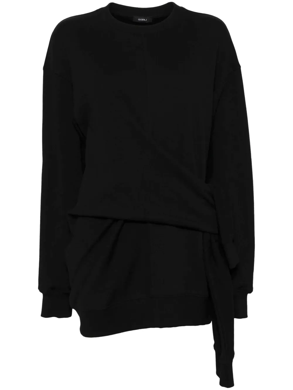 Goen.J sudadera con detalle de nudo | negro | Image 1