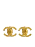 CHANEL Pre-Owned 1990-2000 gold-plated CC earrings
