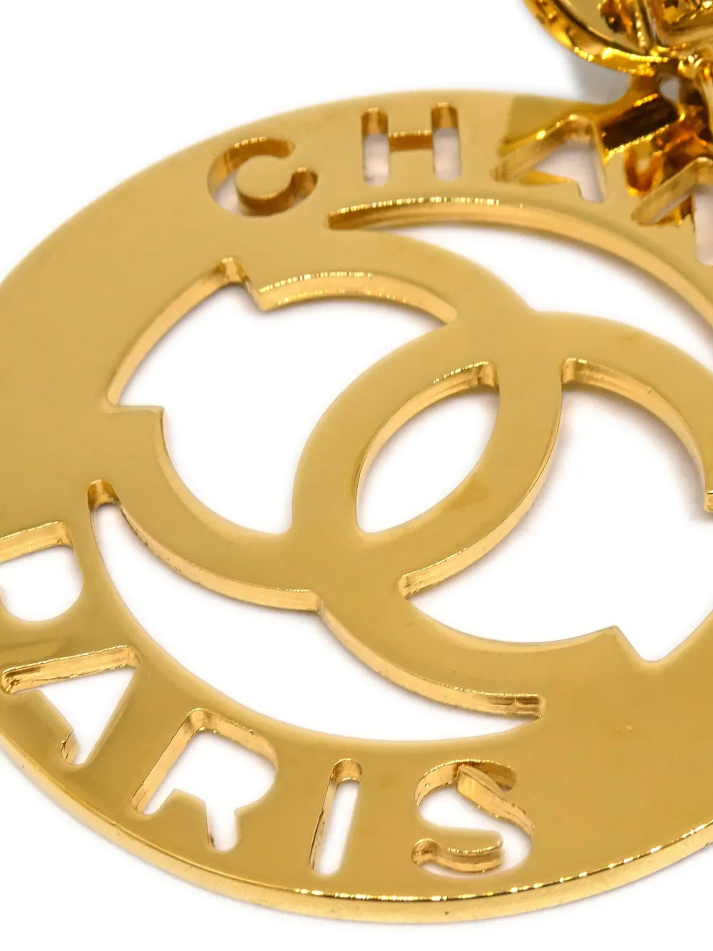 Pre-owned Chanel 1990-2000 Gold-plated Hoop Earrings