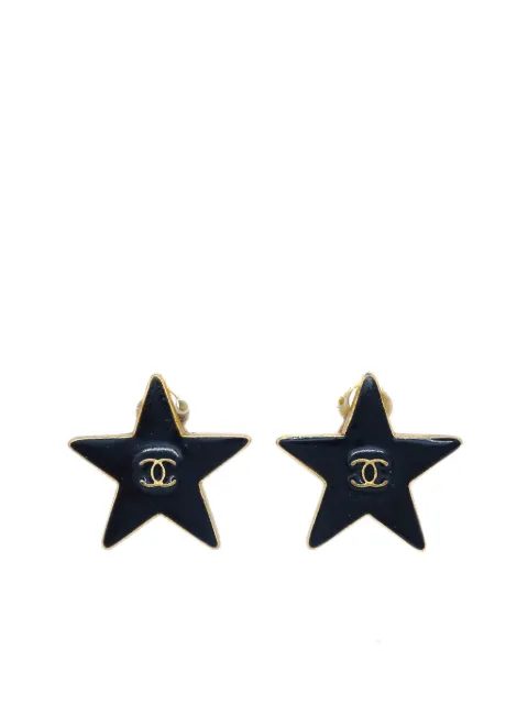 CHANEL Pre-Owned 2003 gold-plated star earrings