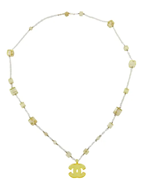 Collier à pendentif logo CC (2001) - CHANEL Pre-Owned - Modalova