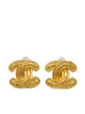 CHANEL Pre-Owned 1990-2000s CC clip-on earrings - Gold